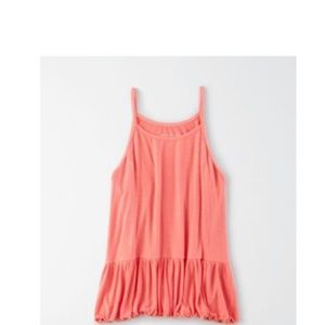 Peachy/pink peplum tank